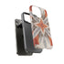 Silver Feather Compass - Impact Resistant Phone Case
